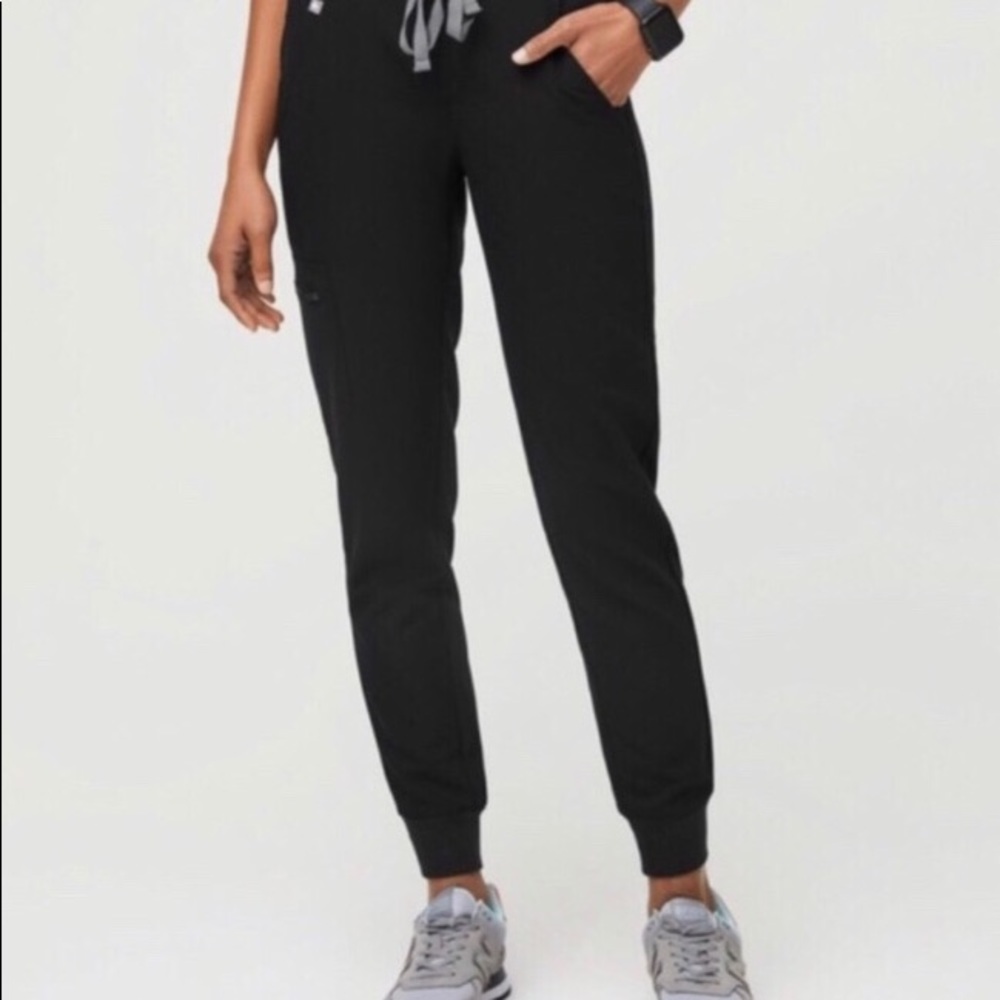 Figs black Zamora jogger scrub pants, XXL Tall